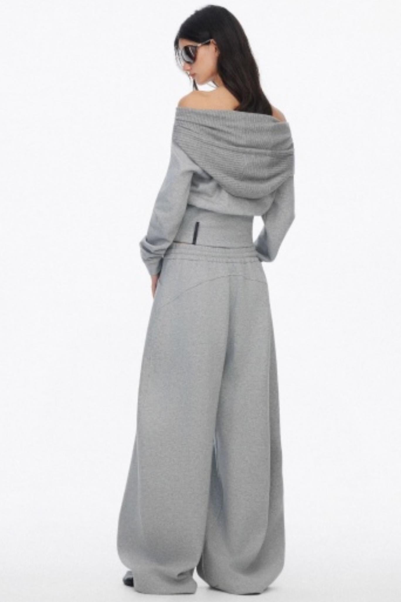 Slim One Shoulder Hoodie