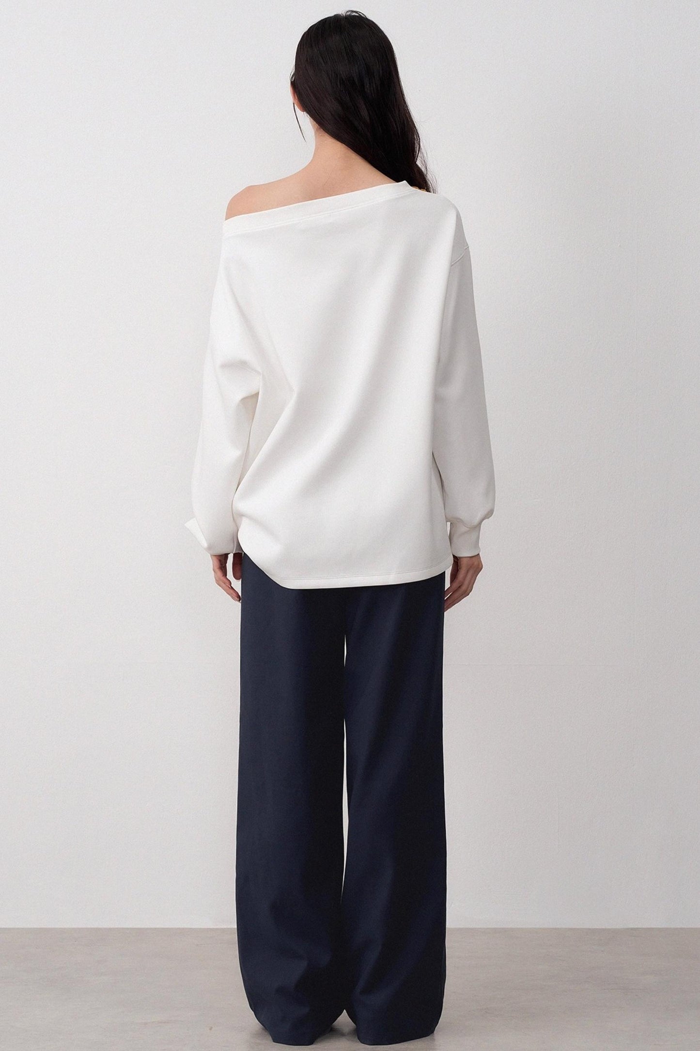 Multi-wear Slanted Shoulder Top
