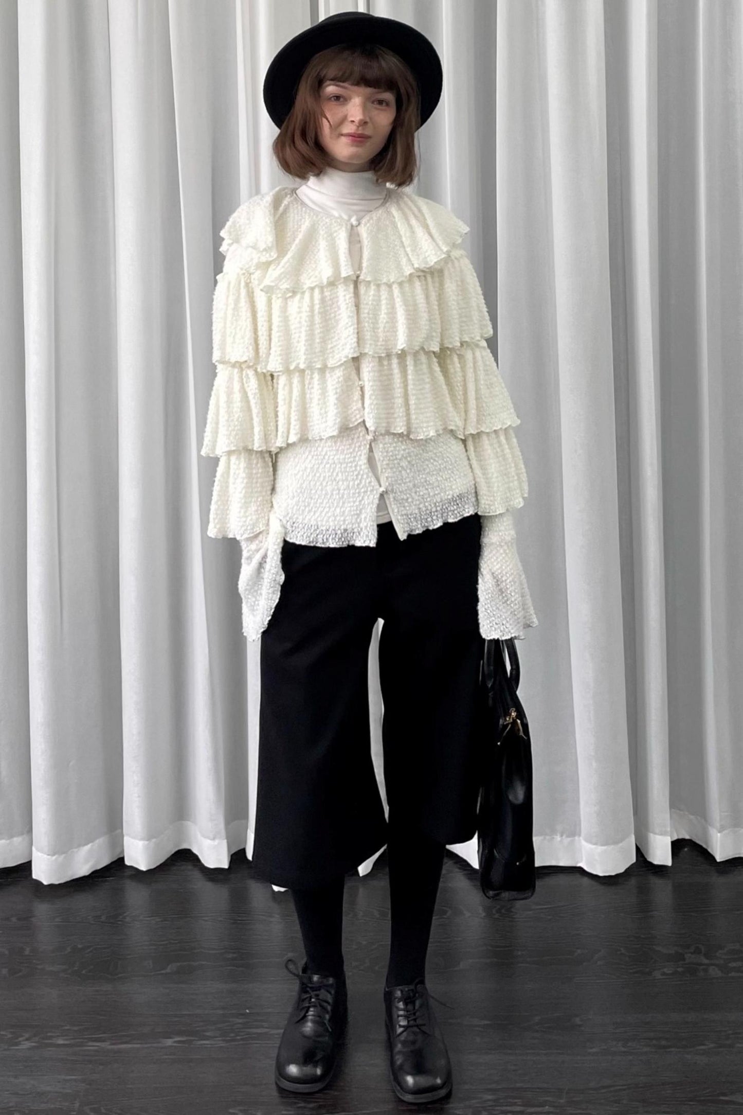 Autumn White Knit Cardigan