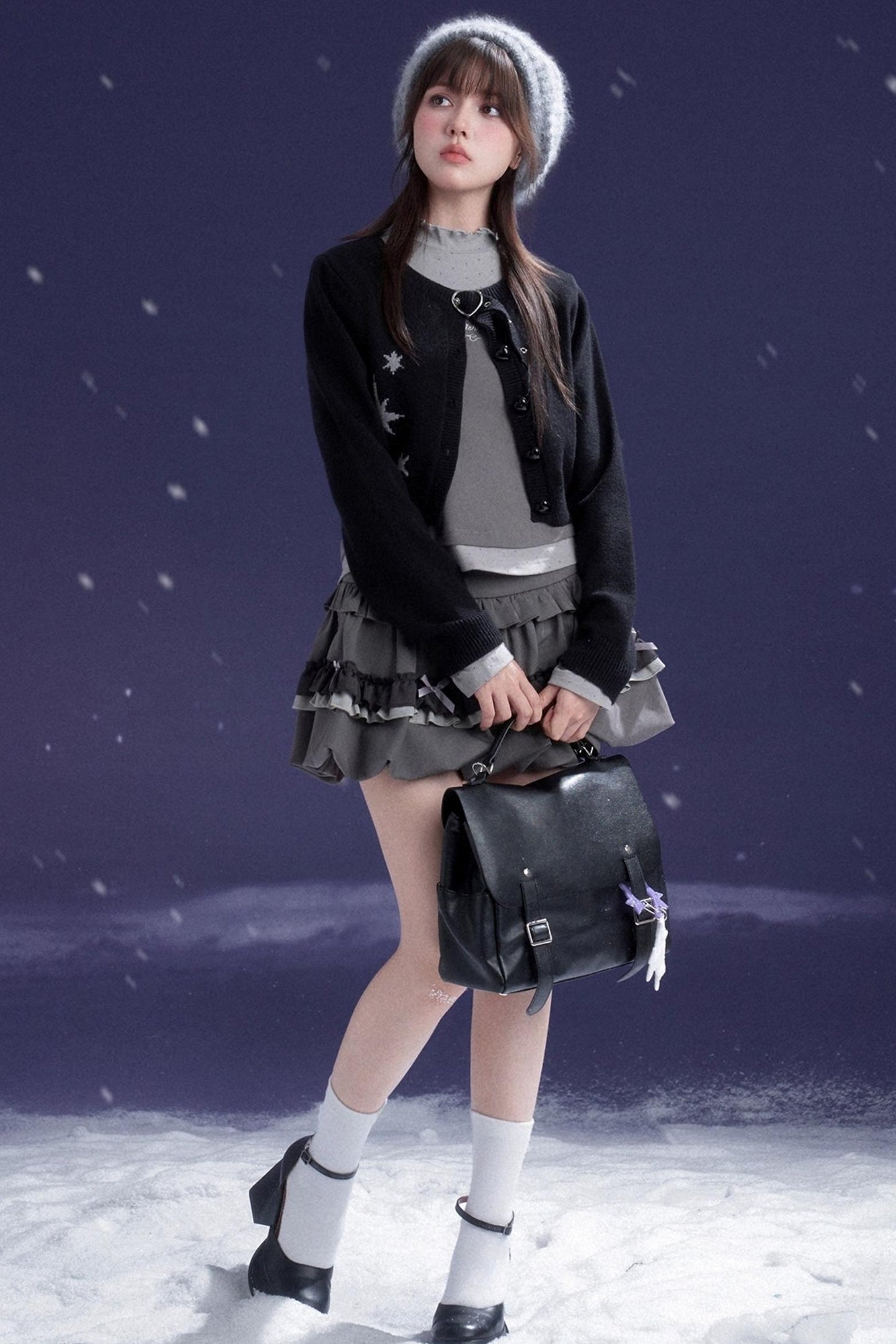 Energetic Two-Tone Off-Shoulder Top