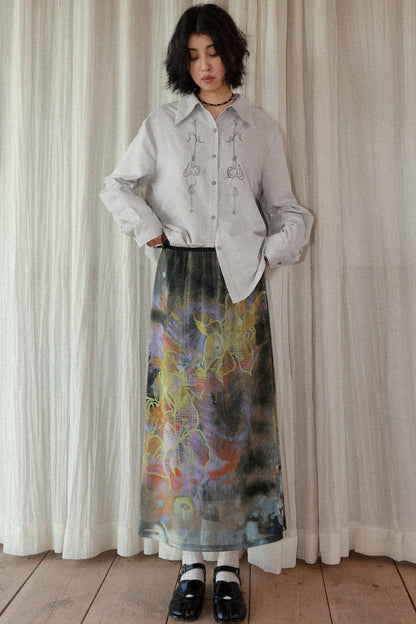 Dawn Dance Mesh Skirt