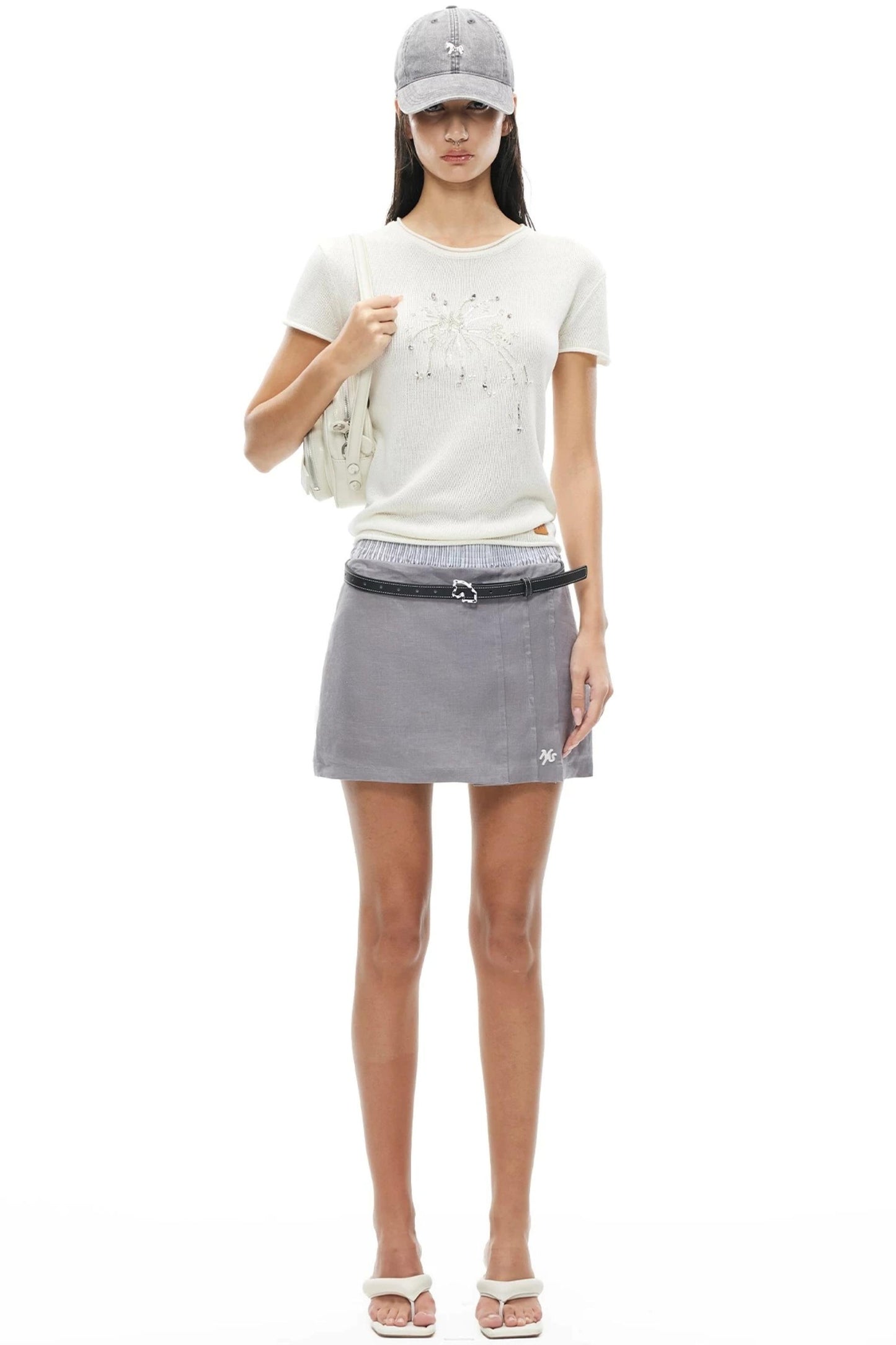 Fireworks Beaded Knit Tee
