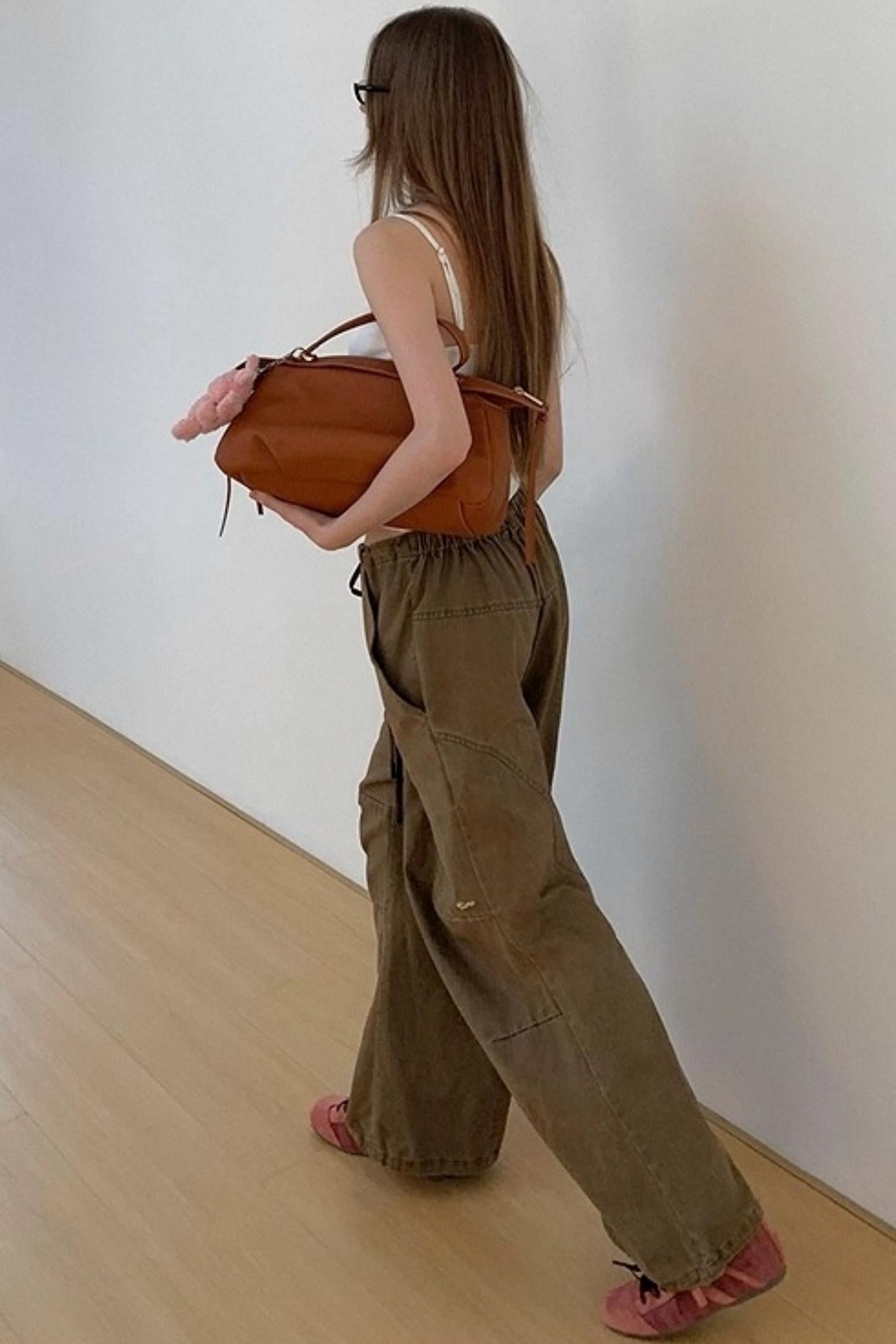 Drawstring Straight Leg Casual Pants