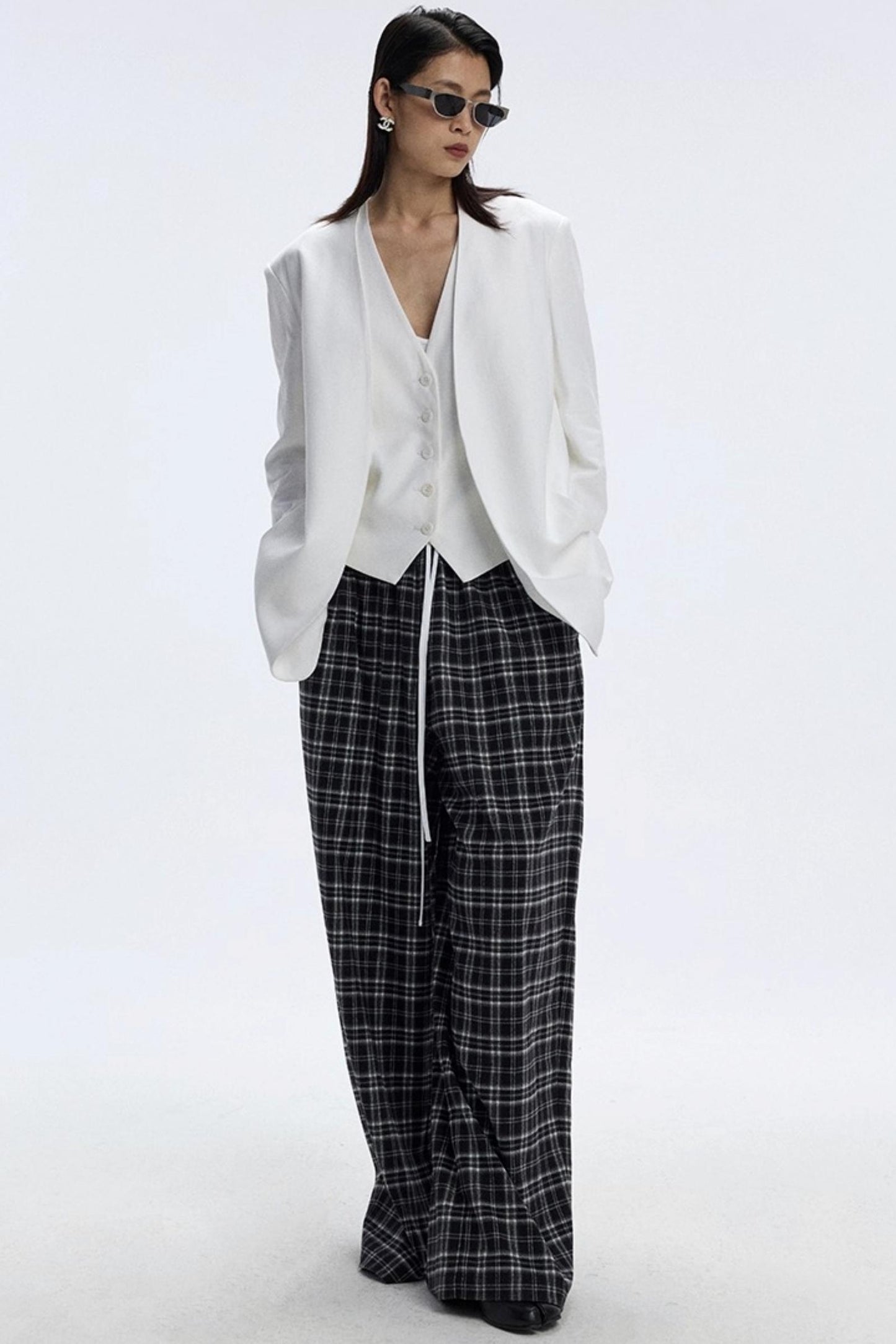Soft Plaid Slacks