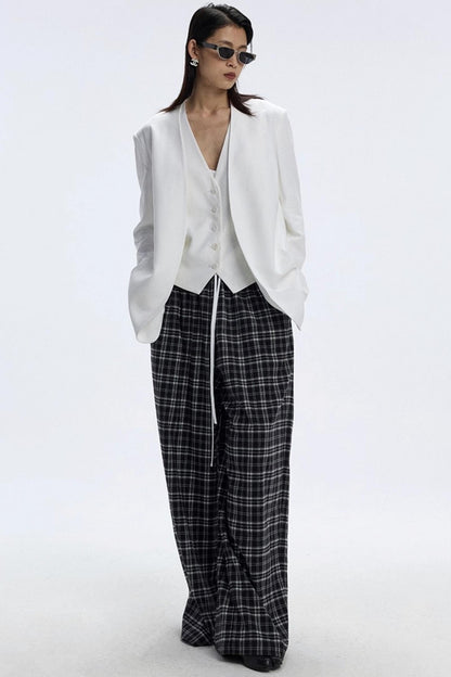 Soft Plaid Slacks