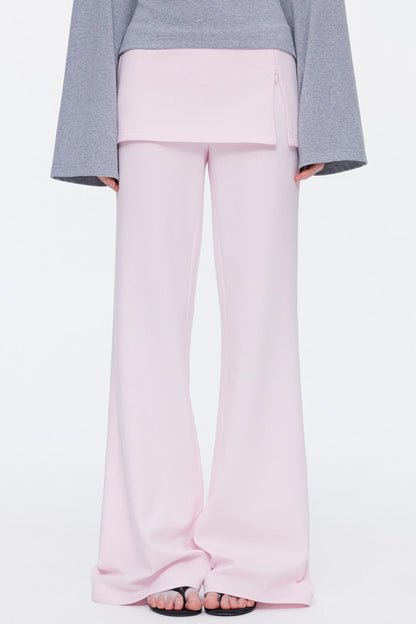 Skin-Friendly Knit Skirt Pants