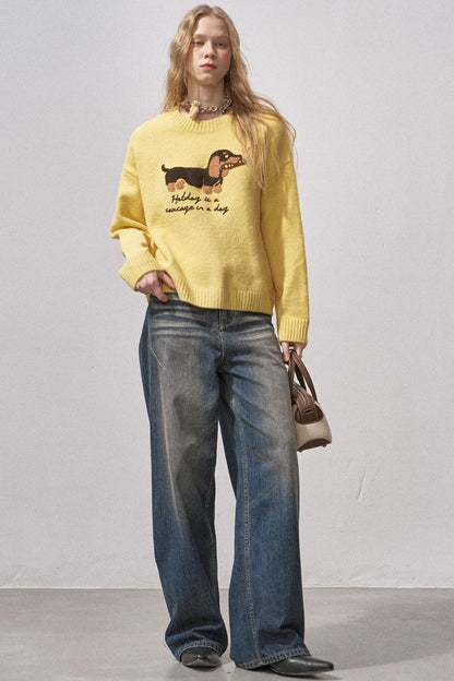 Dachshund Knit Sweater