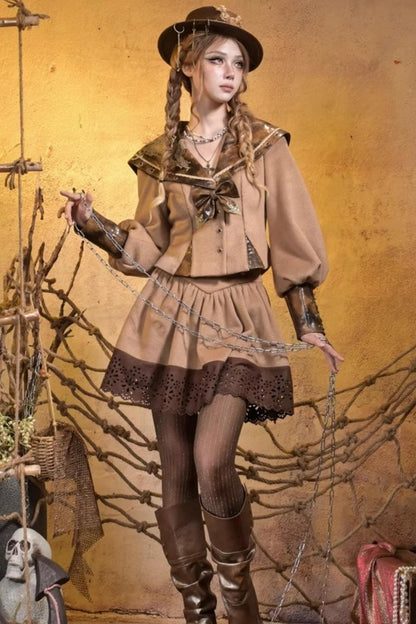 Steampunk Woolen Suit Set-Up