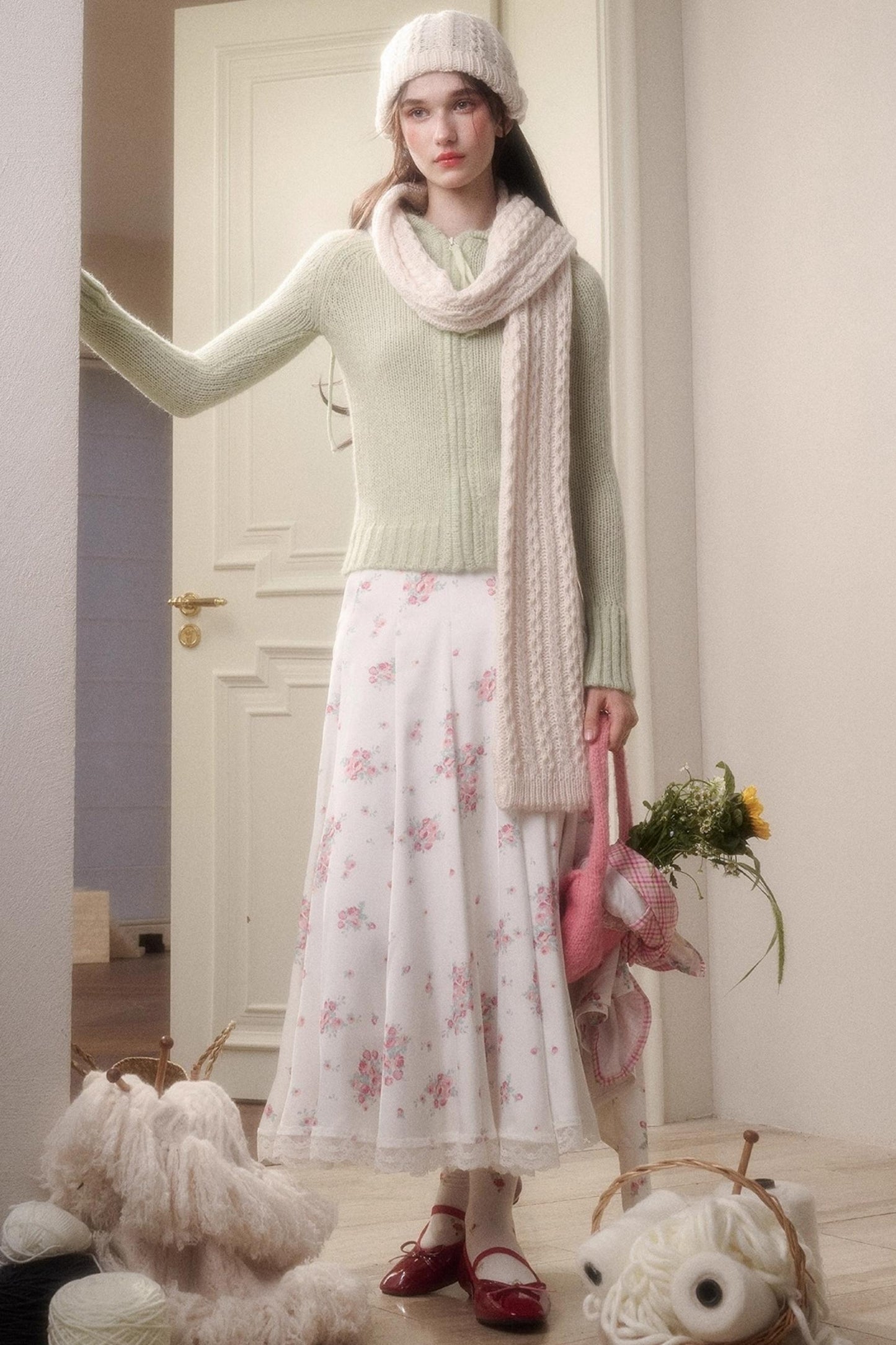 Shiny Satin Maxi Skirt