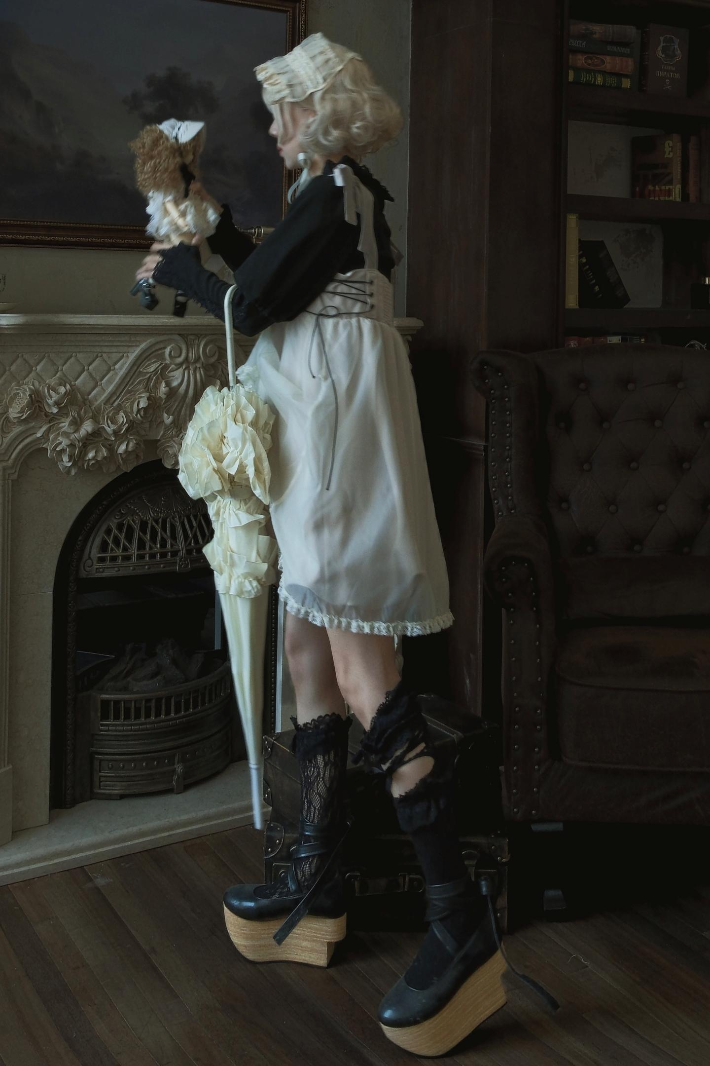 Cross Wing Mesh Doll Dress