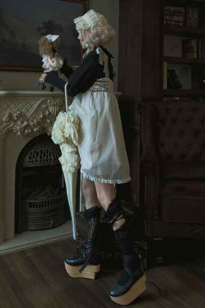 Cross Wing Mesh Doll Dress