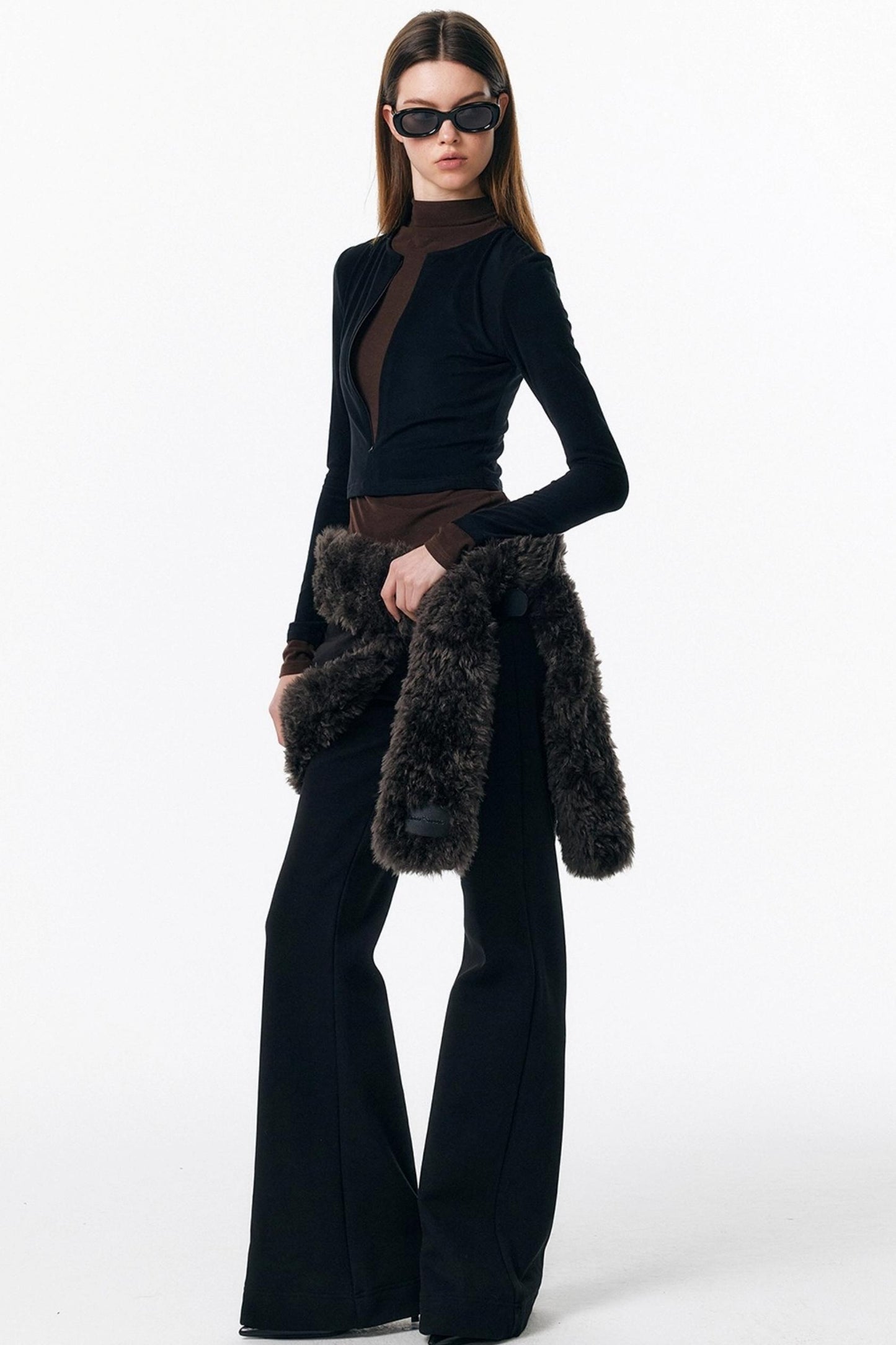 Eco-Friendly Fur Hooded Scarf