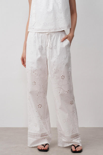 Resort Lace Straight Pants