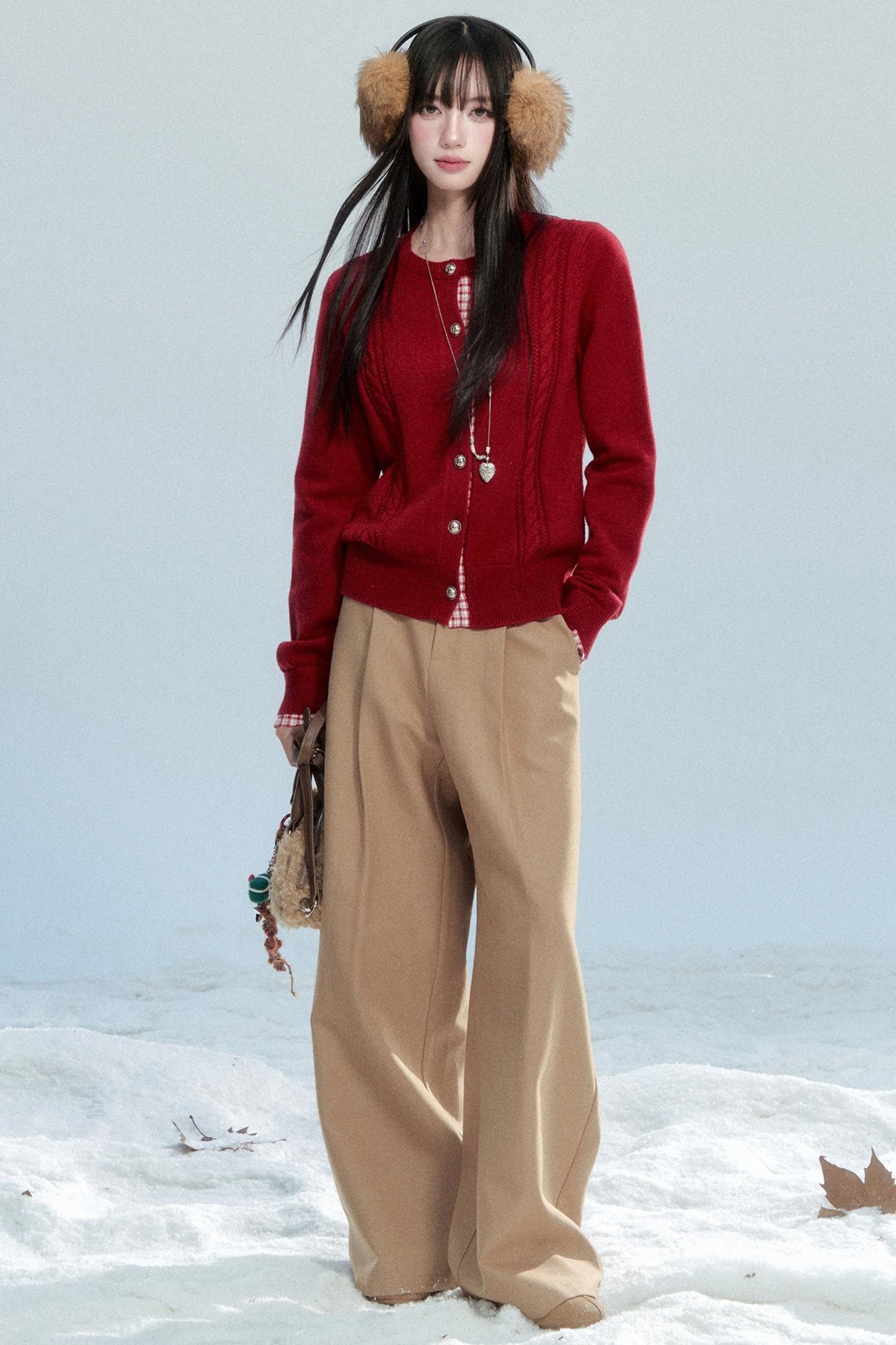 Korean Drape Wide-Leg Pants