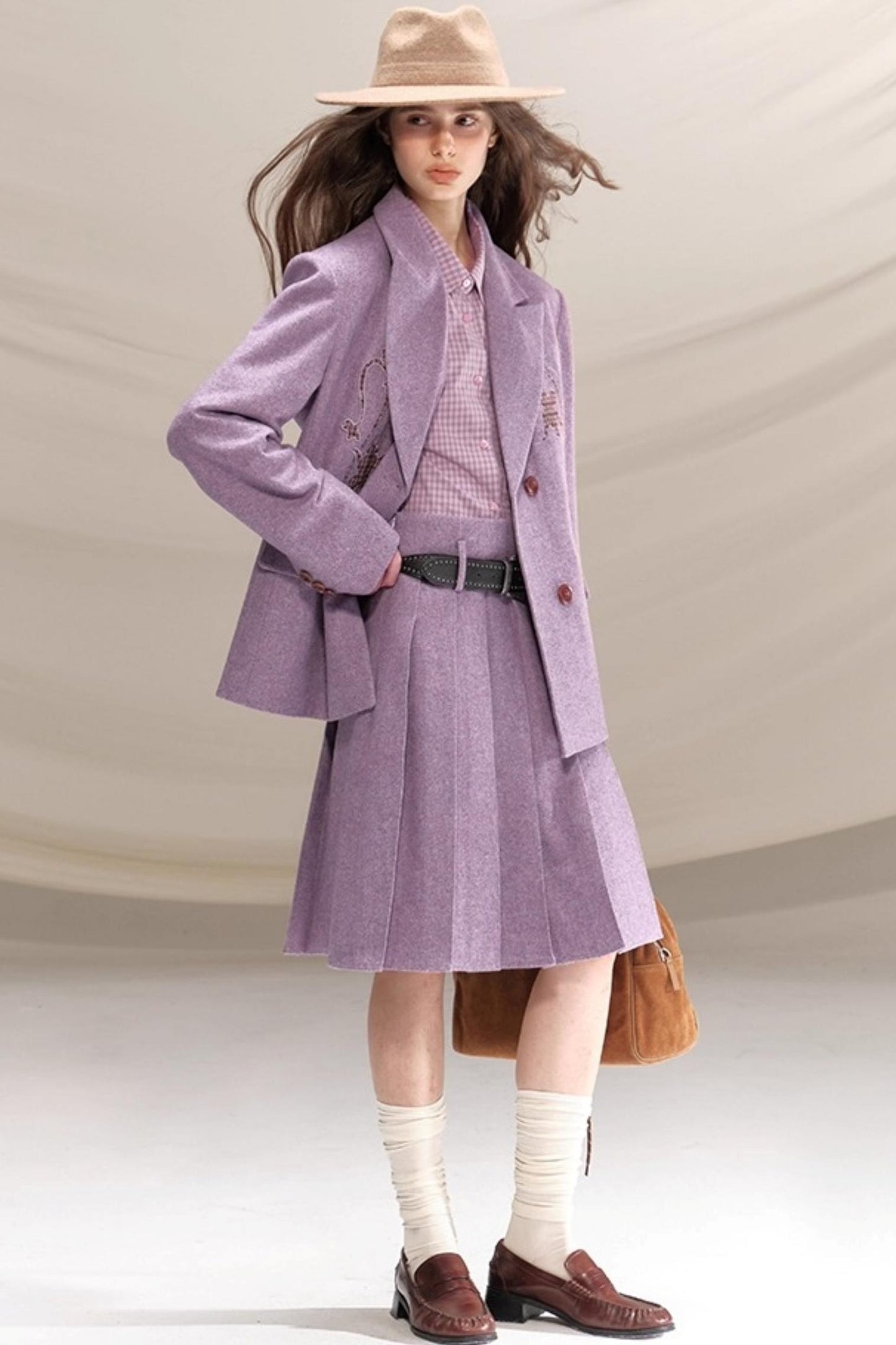 Bella Island Checkered Cotton Pocket Shirt