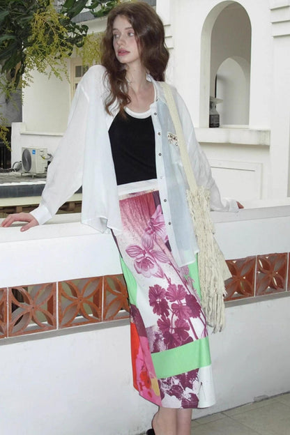 Neoclassical Vintage Knit Skirt