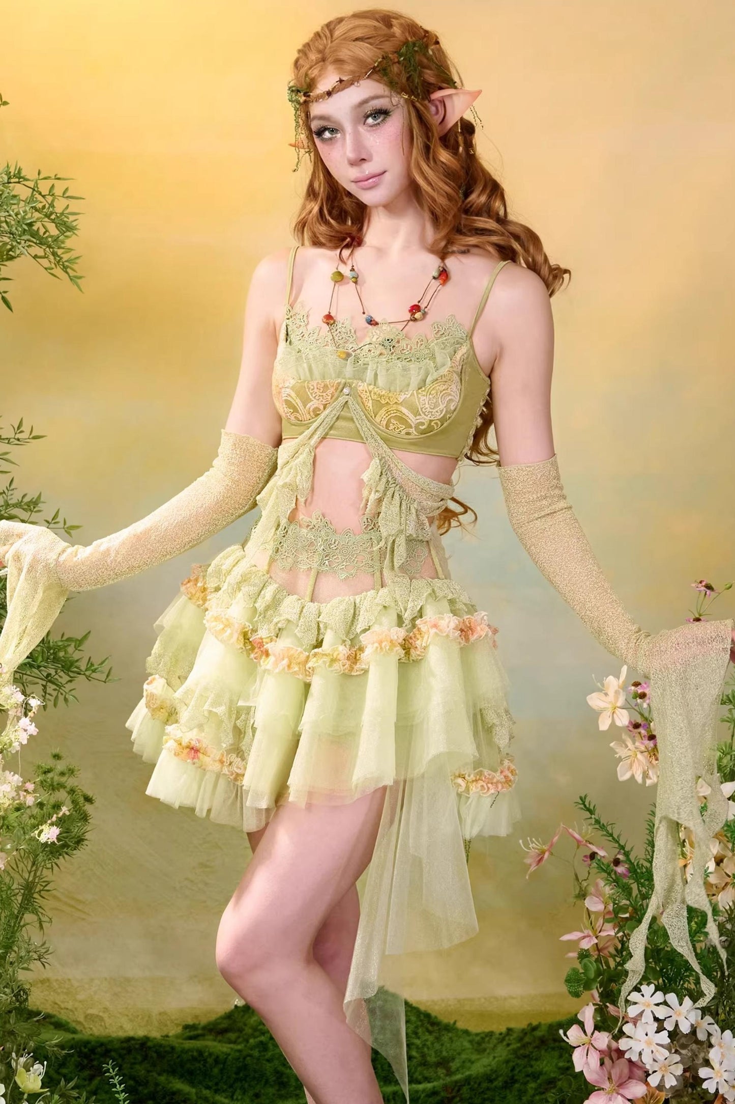 Lace Fairy Camisole Top Set-Up