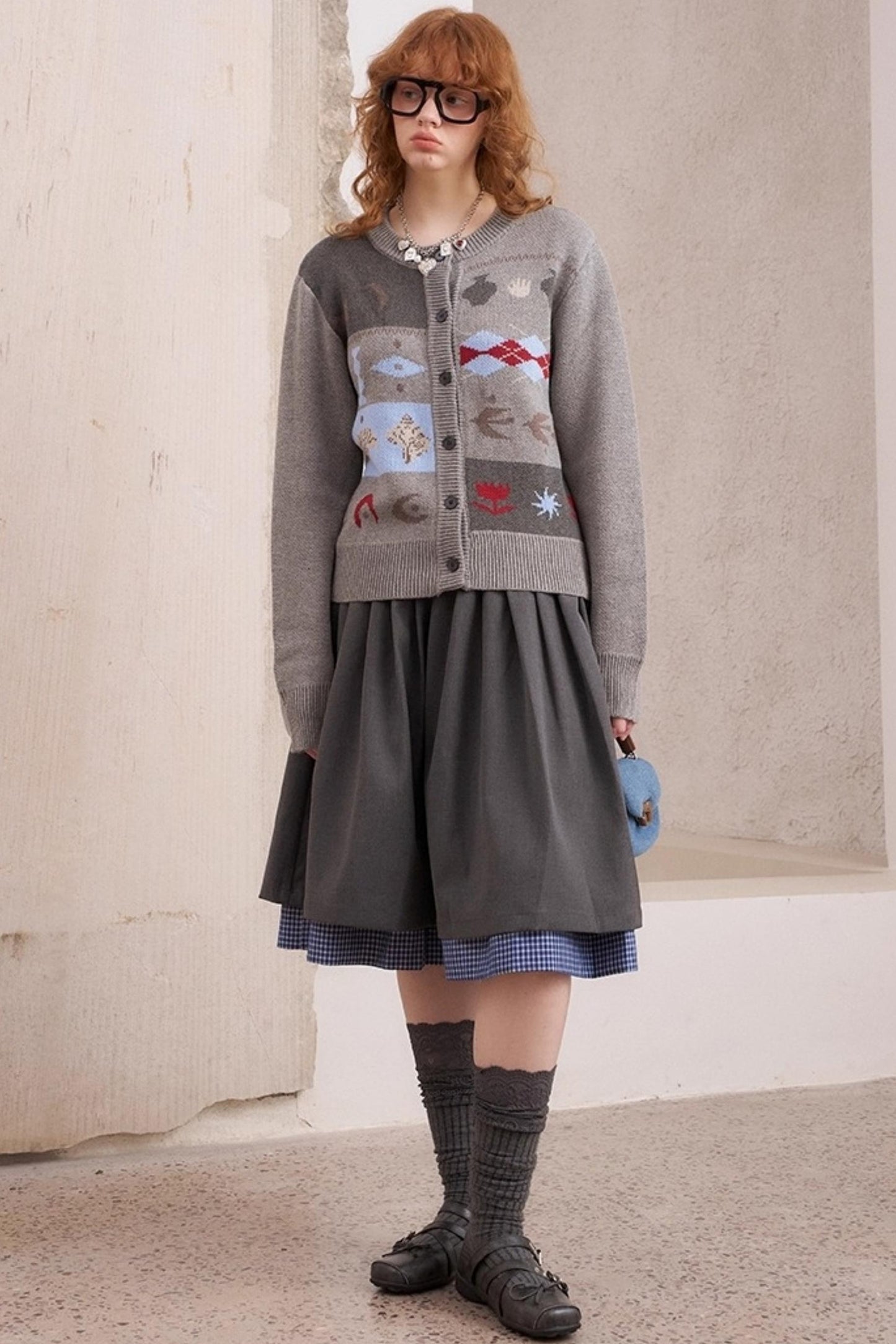 Knitted Fair Isle Cardigan