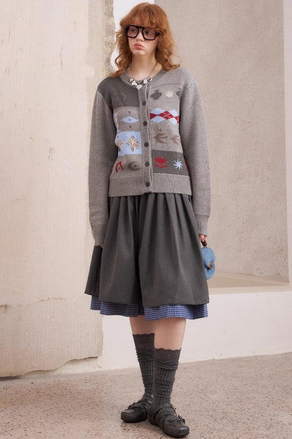 Knitted Fair Isle Cardigan