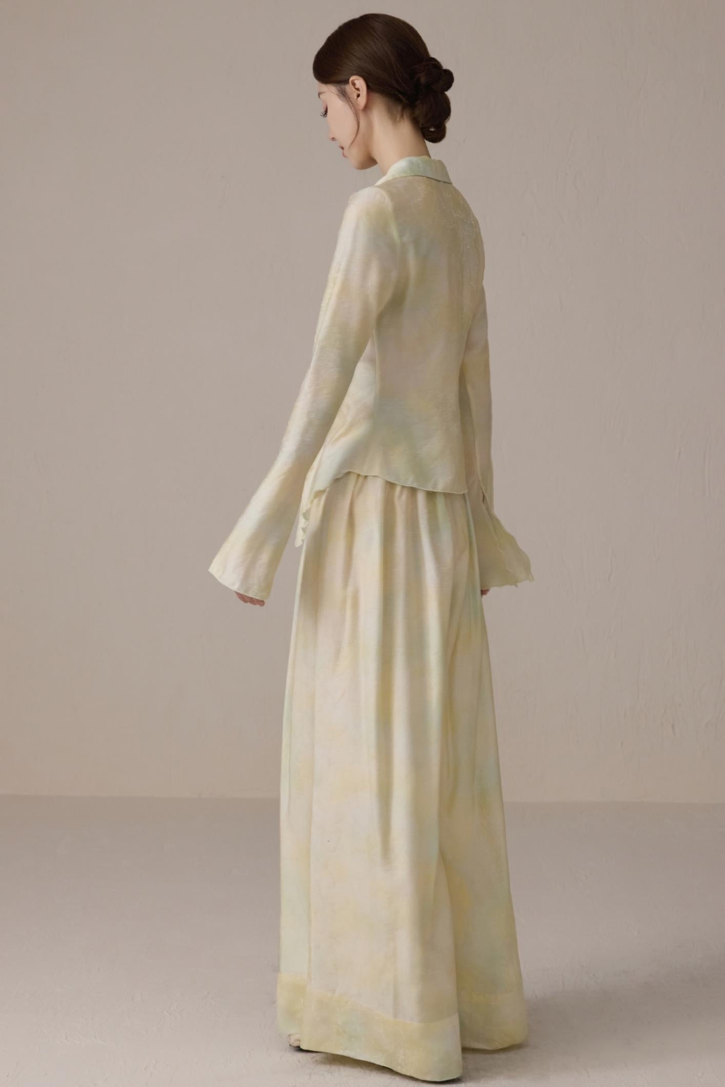 Romantic Silk Tie Cardigan