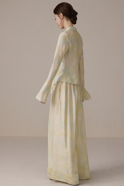 Romantic Silk Tie Cardigan