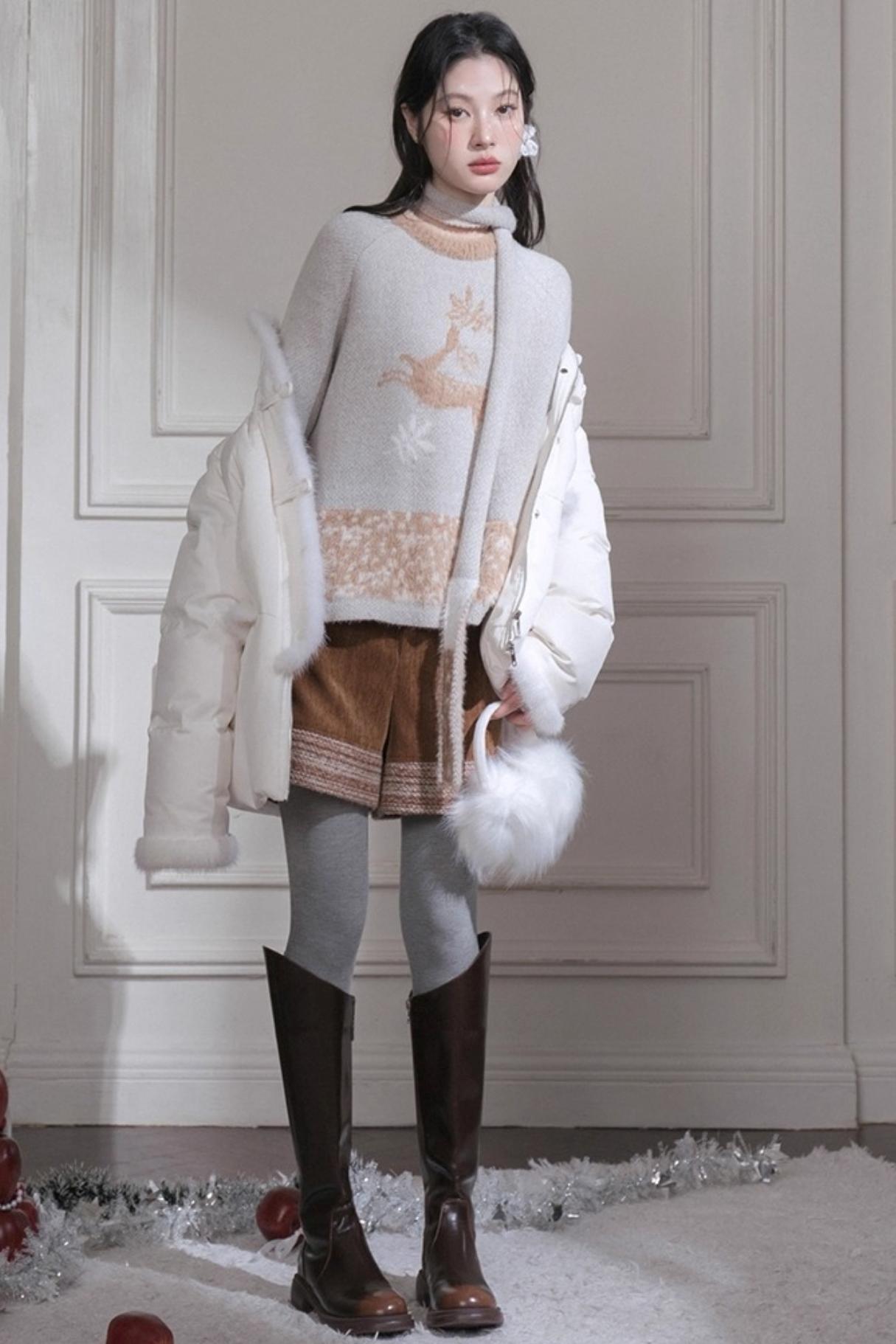 Red Sand Corduroy Wool Shorts