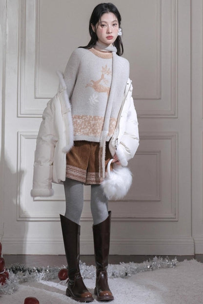 Red Sand Corduroy Wool Shorts