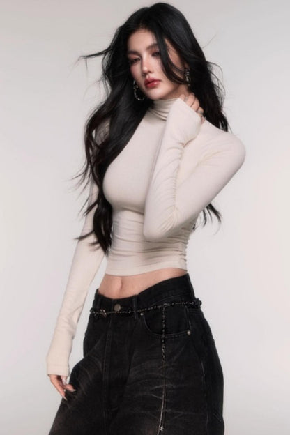 High Stretch Semi-Turtleneck Top