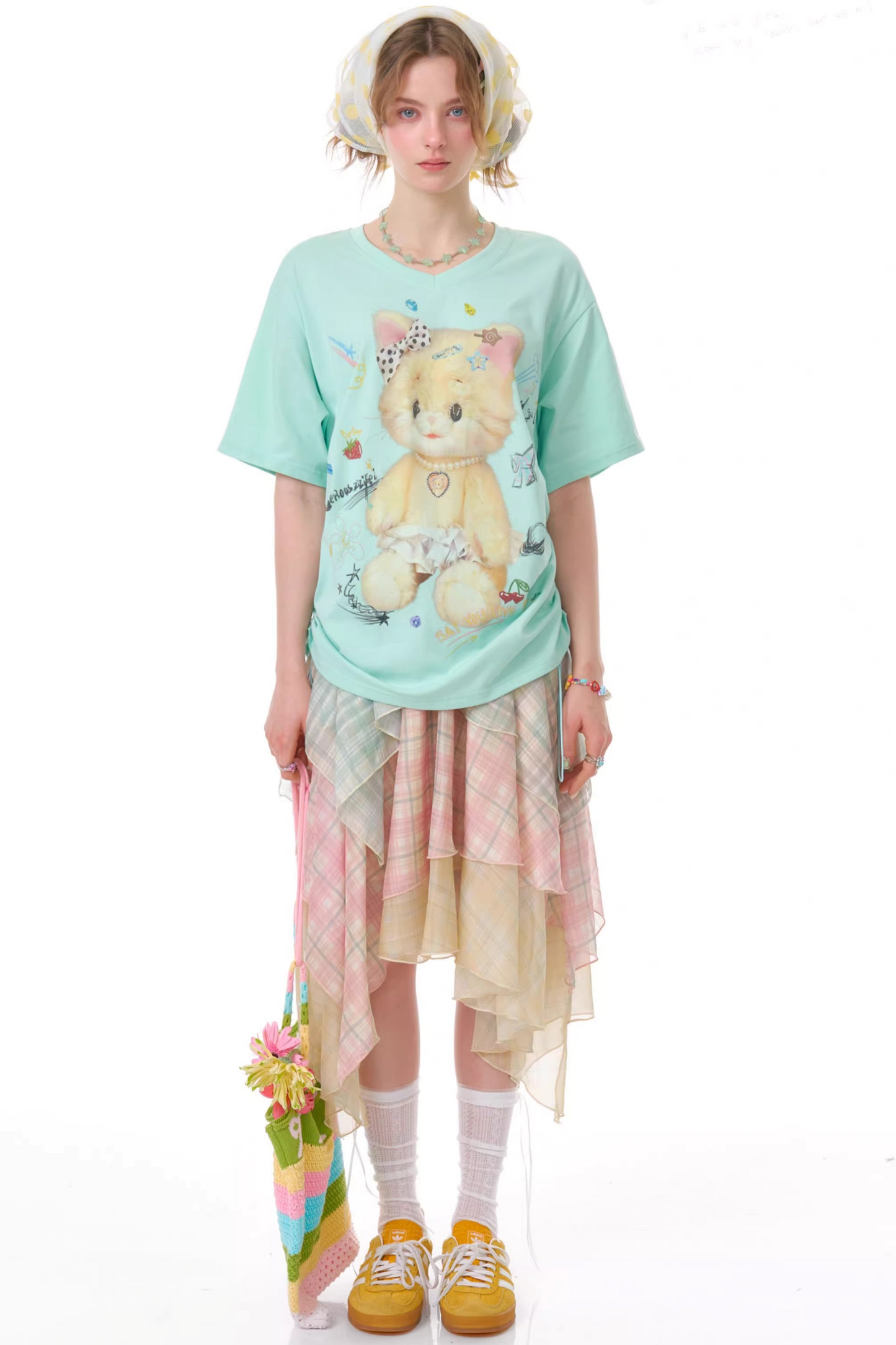 Cherry Blossom Chiffon Skirt