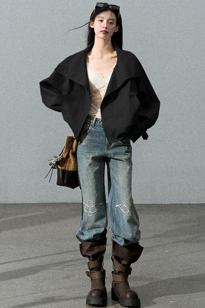 Stand-Up Silhouette Trench Coat