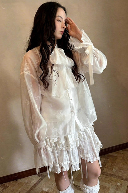Fairy Tale Jacquard Puff Shirt