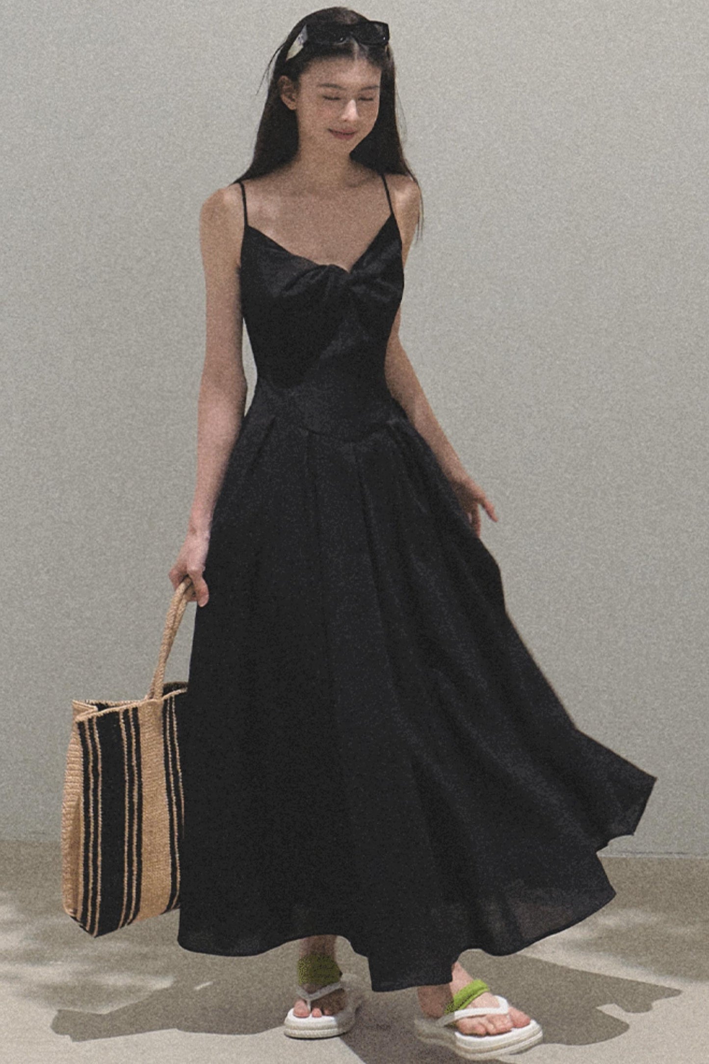 Vintage Ice Linen Camisole Dress