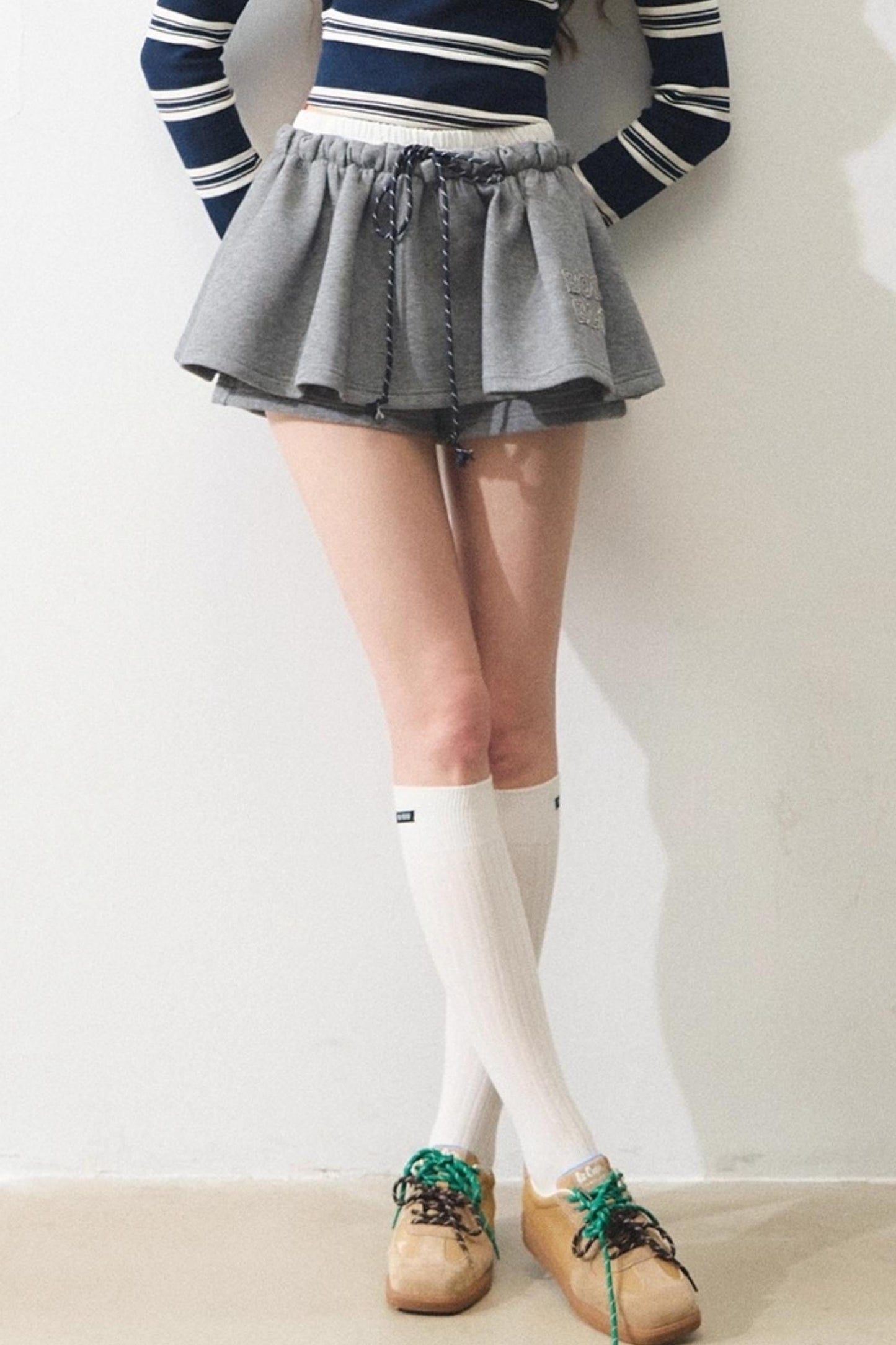 Knitted Sweatshirt Skirt Set-Up