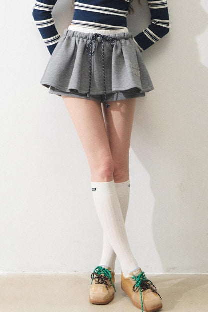 Knitted Sweatshirt Skirt Set-Up