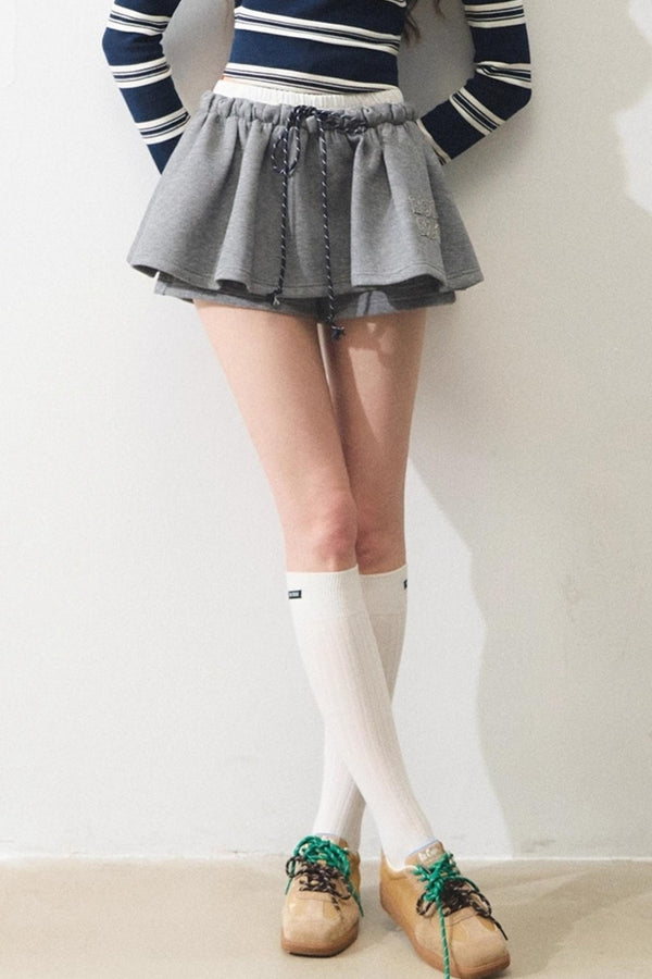 Knitted Sweatshirt Skirt Set-Up