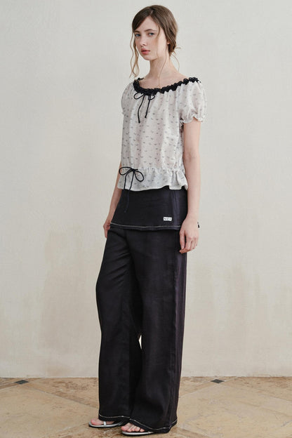 Sweet Lace Ramie Top