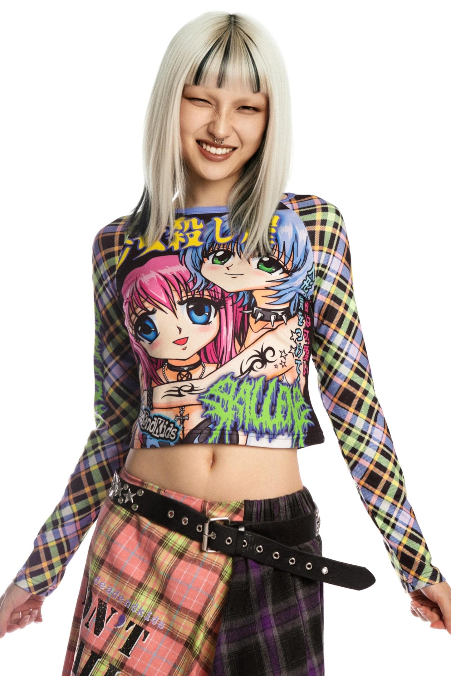 Sweet Printed Raglan Top