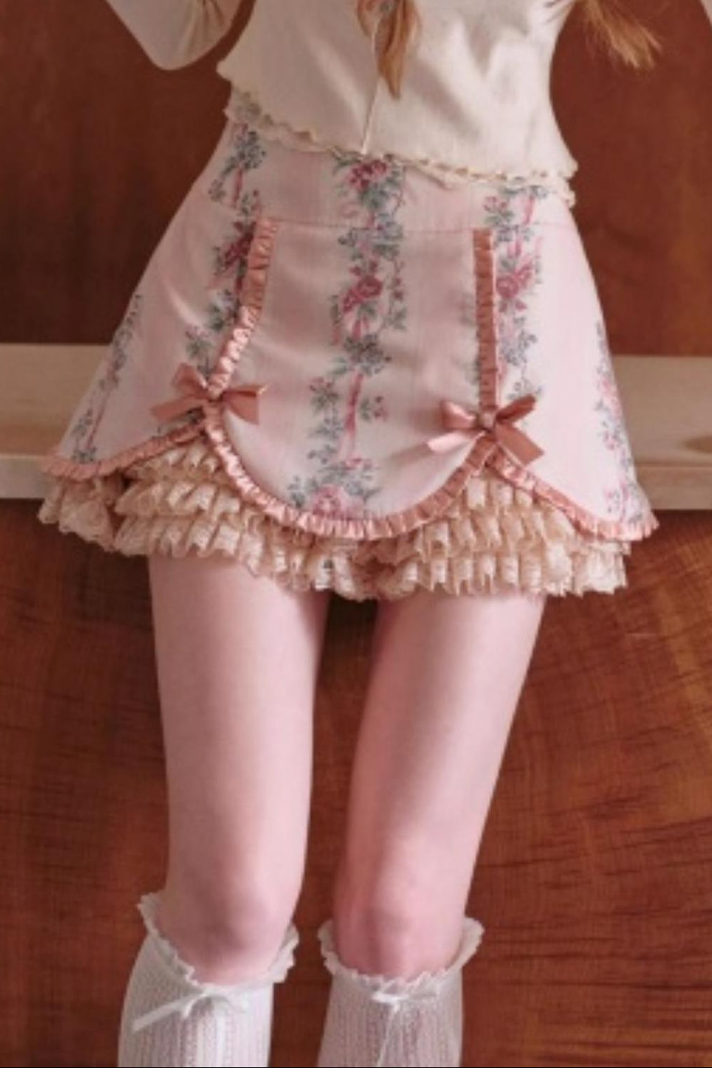 Berry Knit Lace Top Skirt Set-Up