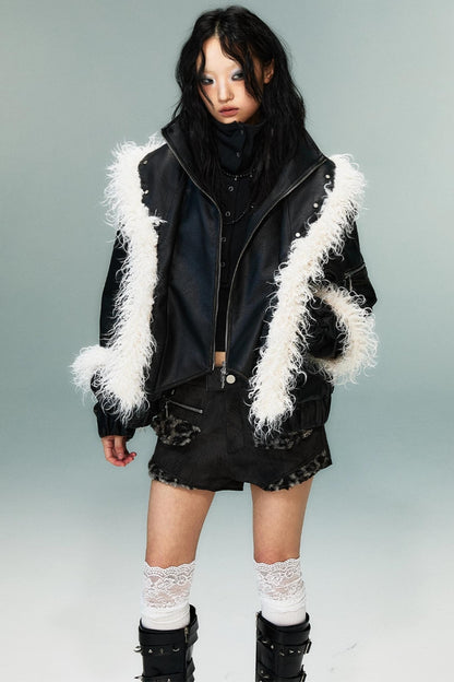 Autumn Vintage Punk Short Coat