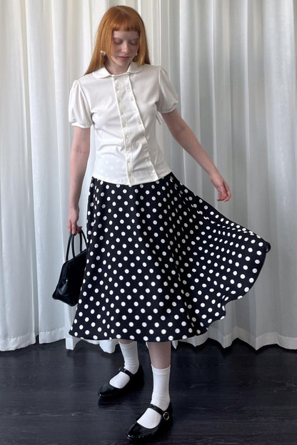 Lantern Sleeve Polo Tee