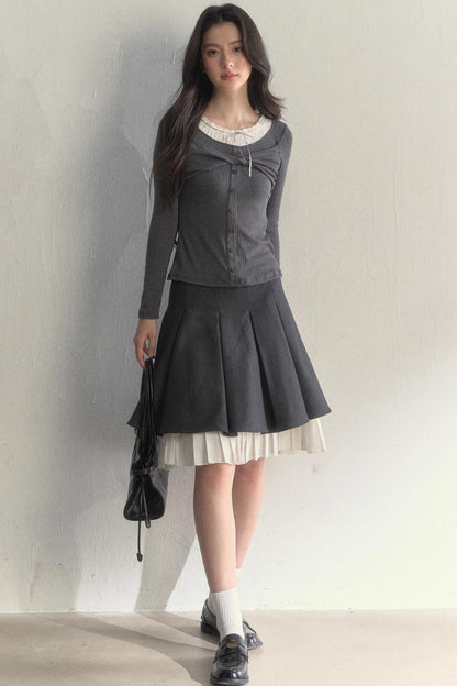 Bow Knot Knitted Top