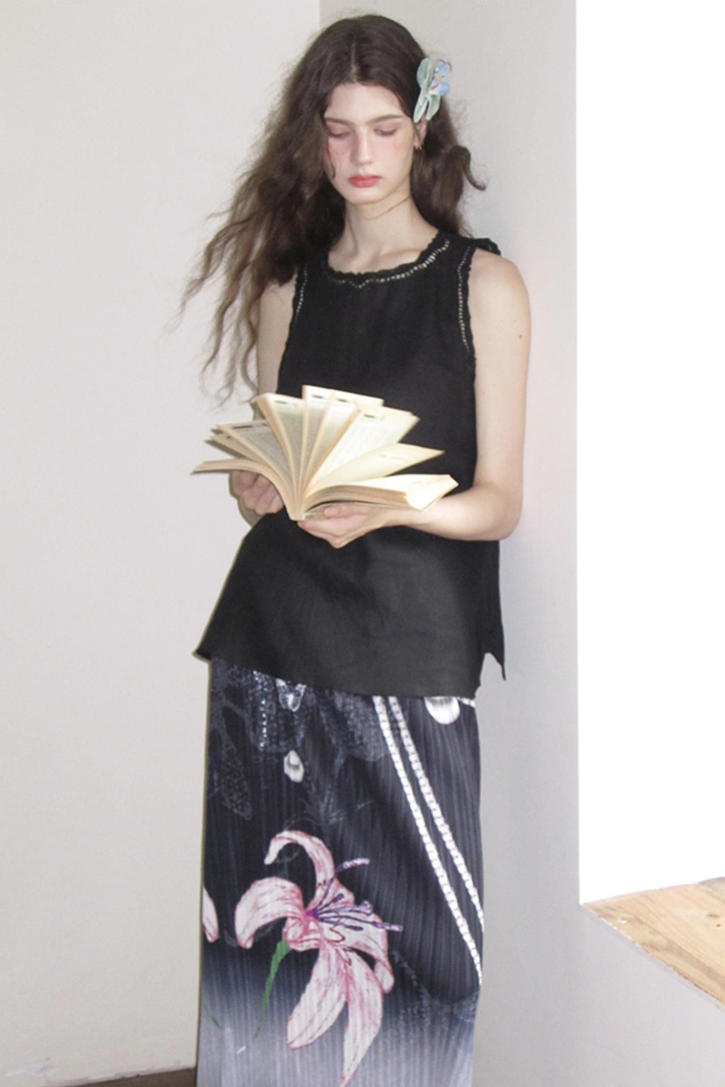 Flora Hemp Pleated Skirt Set-Up