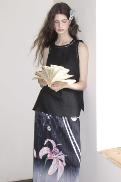 Flora Hemp Pleated Skirt Set-Up