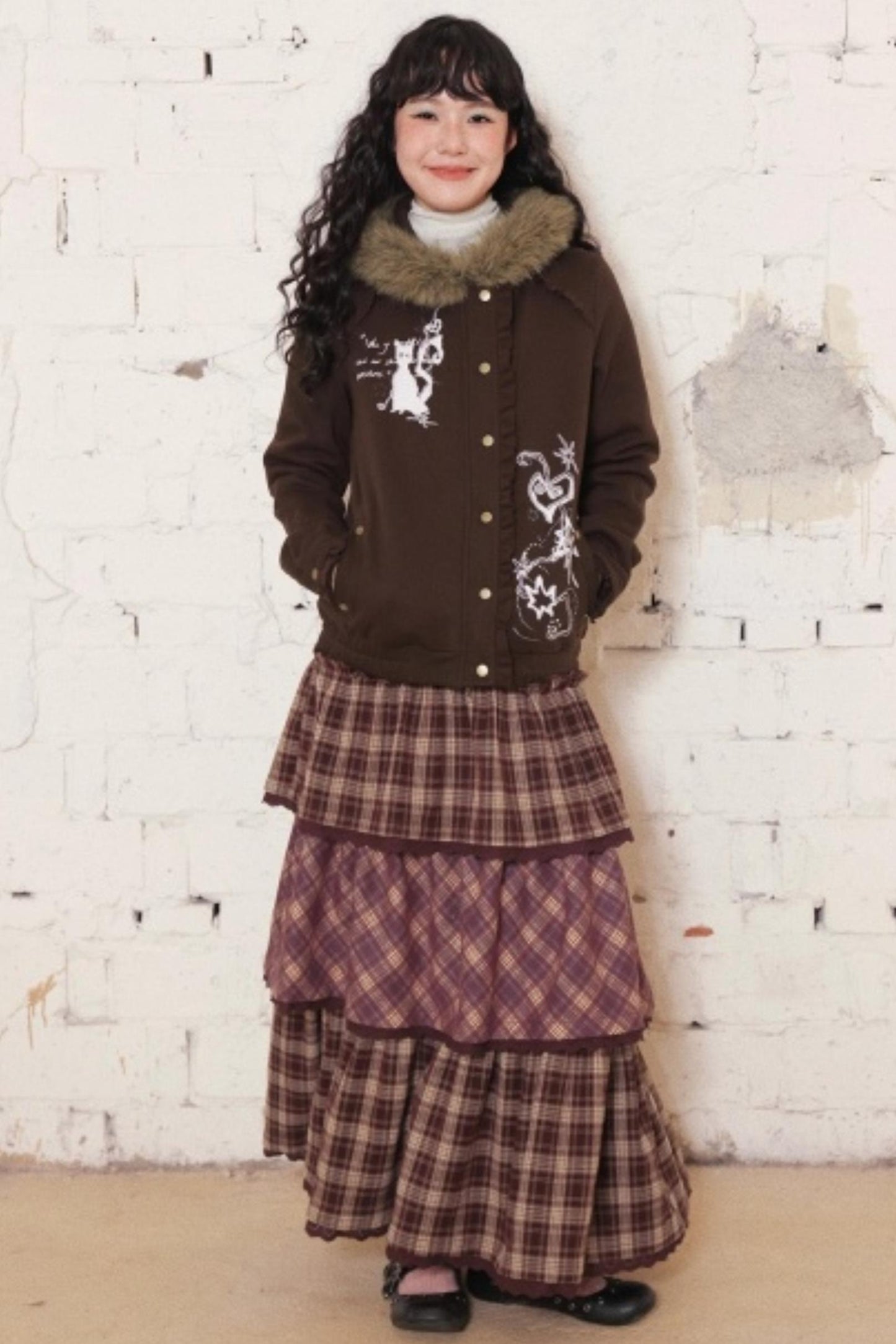 Caramel Hazelnut Lace Skirt