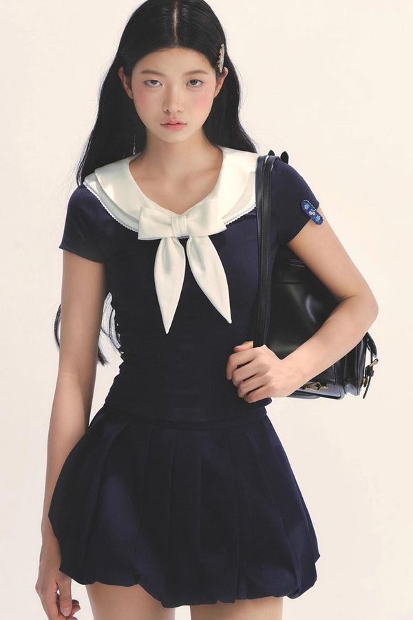 Versatile Bow Neck Tee