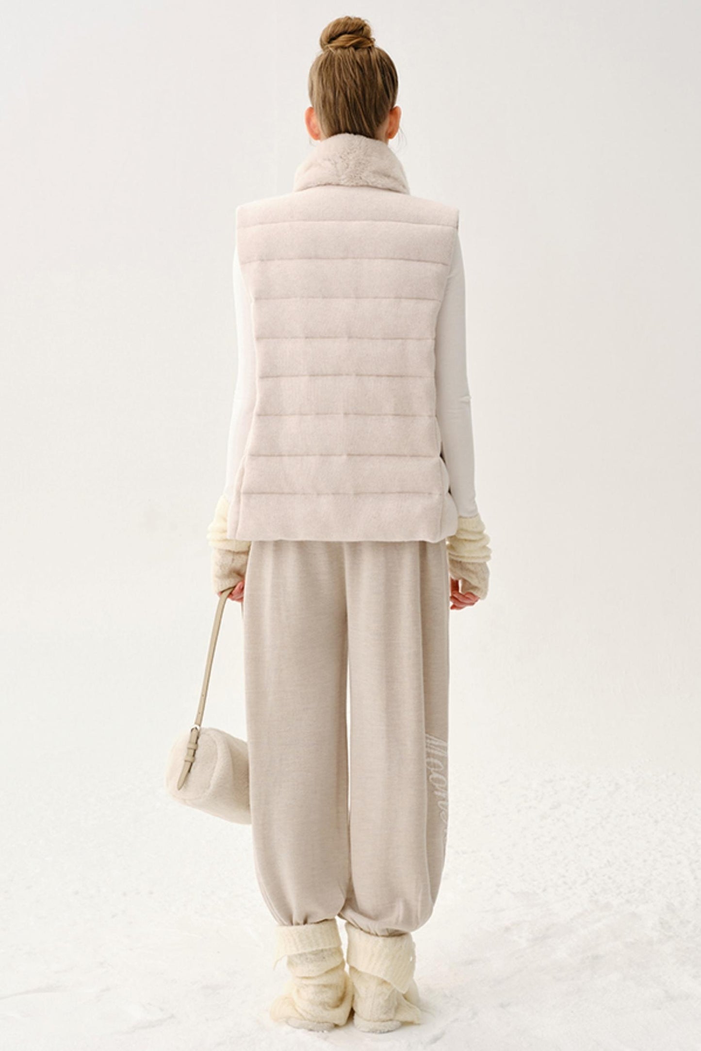 Plush Patchwork Leather Bag