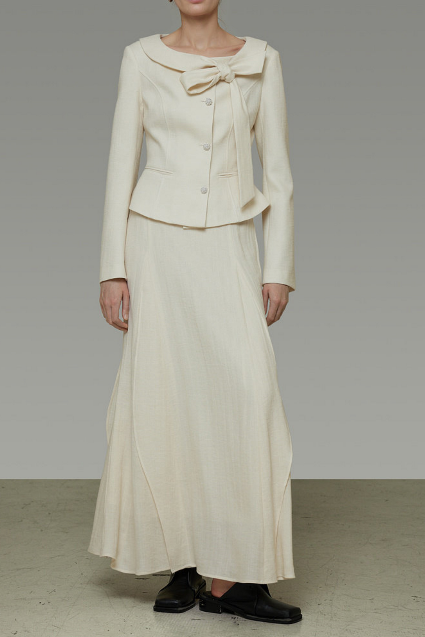 Tie-Up Slim-Fit Suit Set