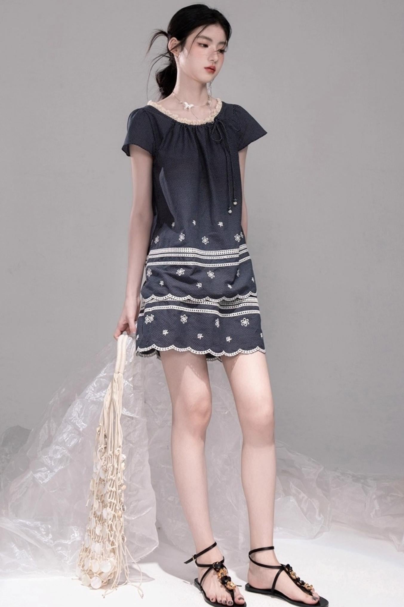 Coconut Sea Embroidered Set