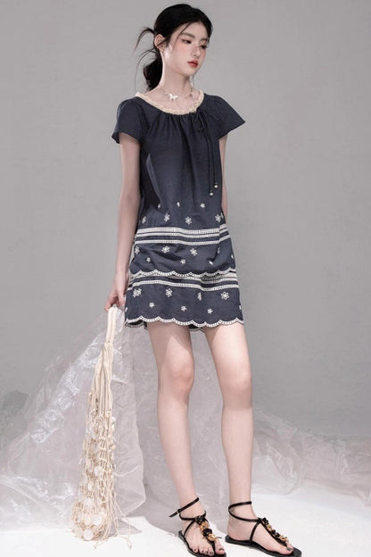 Coconut Sea Embroidered Set