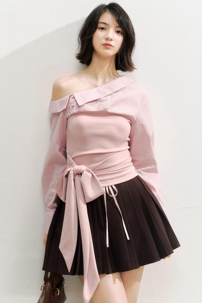 Gestreiftes Langarmshirt